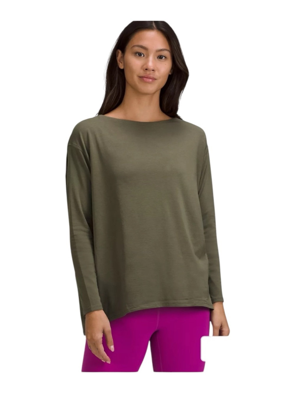 Luluemon Back In Action Long Sleeve Shirt Size 8